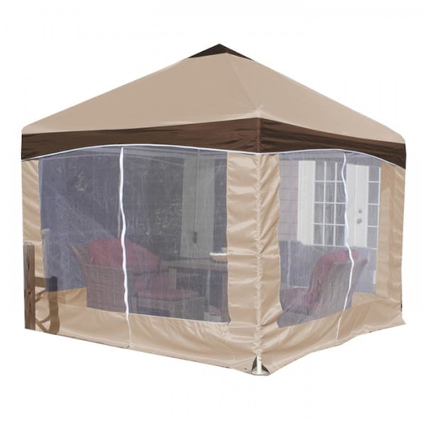 Entretenimiento 10 x 10 ft. Garden Party Canopy with Caramel Creme Cover EN3124998 - main